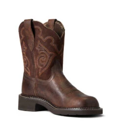 'Ariat' Women's 8" Fatbaby Heritage Tess Western Round Toe - Forest Brown / Jamocha 10 'Ariat' Women's 8" Fatbaby Heritage Tess Western Round Toe - Forest Brown / Jamocha -Sports Footwear Shop S22 WMS WEST 10040264 medial 1024x1024@2x