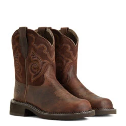 'Ariat' Women's 8" Fatbaby Heritage Tess Western Round Toe - Forest Brown / Jamocha 13 'Ariat' Women's 8" Fatbaby Heritage Tess Western Round Toe - Forest Brown / Jamocha -Sports Footwear Shop S22 WMS WEST 10040264 pair 1024x1024@2x