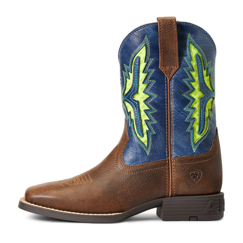 'Ariat' Youth Koel WenTEK Square Toe - Rowdy Rust / Daring Indigo 1 'Ariat' Youth Koel WenTEK Square Toe - Rowdy Rust / Daring Indigo