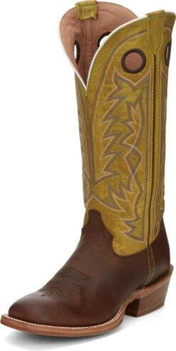 'Tony Lama' Men's 15" Fairview Buckaroo Western Square Toe - Brown / Moss Green -Sports Footwear Shop TNL 010 SA2001 1024x1024@2x
