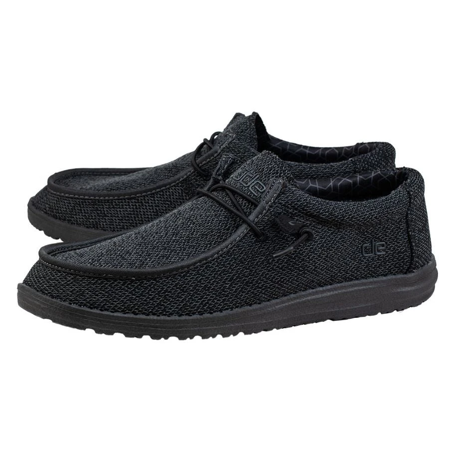 'Hey Dude' Men's Wally Sox Micro - Total Black 1 'Hey Dude' Men's Wally Sox Micro - Total Black