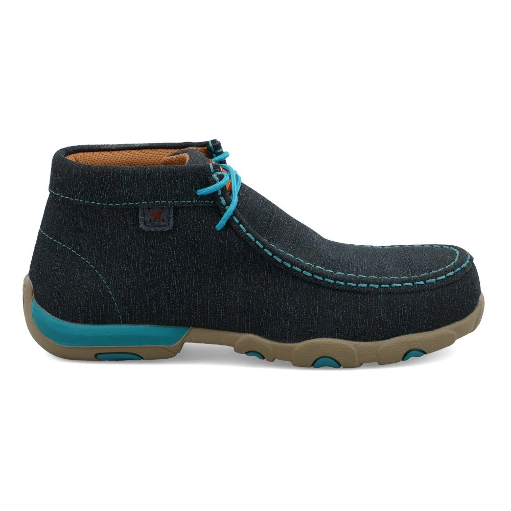 'Twisted X' Women's Chukka Driving Moc EH Comp Toe - Dark Teal / Turquoise 6 'Twisted X' Women's Chukka Driving Moc EH Comp Toe - Dark Teal / Turquoise - Image 6