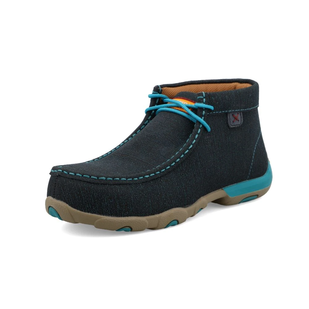 'Twisted X' Women's Chukka Driving Moc EH Comp Toe - Dark Teal / Turquoise 1 'Twisted X' Women's Chukka Driving Moc EH Comp Toe - Dark Teal / Turquoise