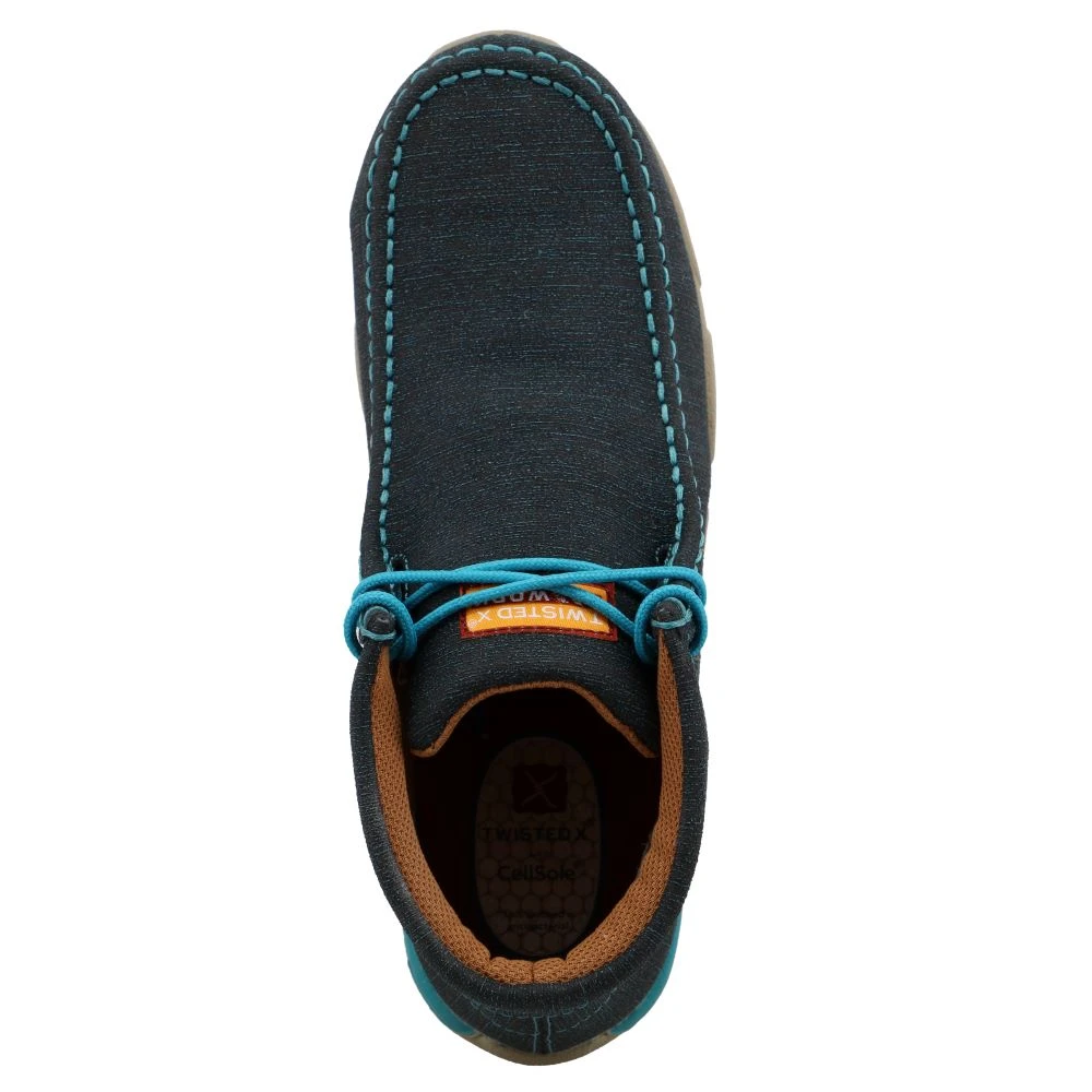 'Twisted X' Women's Chukka Driving Moc EH Comp Toe - Dark Teal / Turquoise 2 'Twisted X' Women's Chukka Driving Moc EH Comp Toe - Dark Teal / Turquoise - Image 2