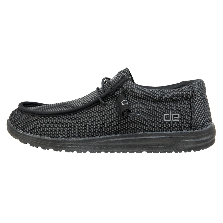 'Hey Dude' Men's Wally L Sox - Black 6 'Hey Dude' Men's Wally L Sox - Black - Image 6